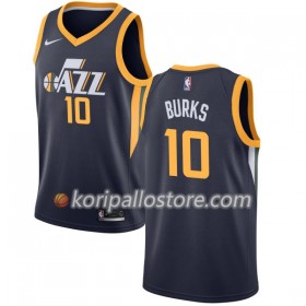 Utah Jazz Alec Burks 10 Nike 2017-18 Navy Miesten Pelipaidat Swingman 